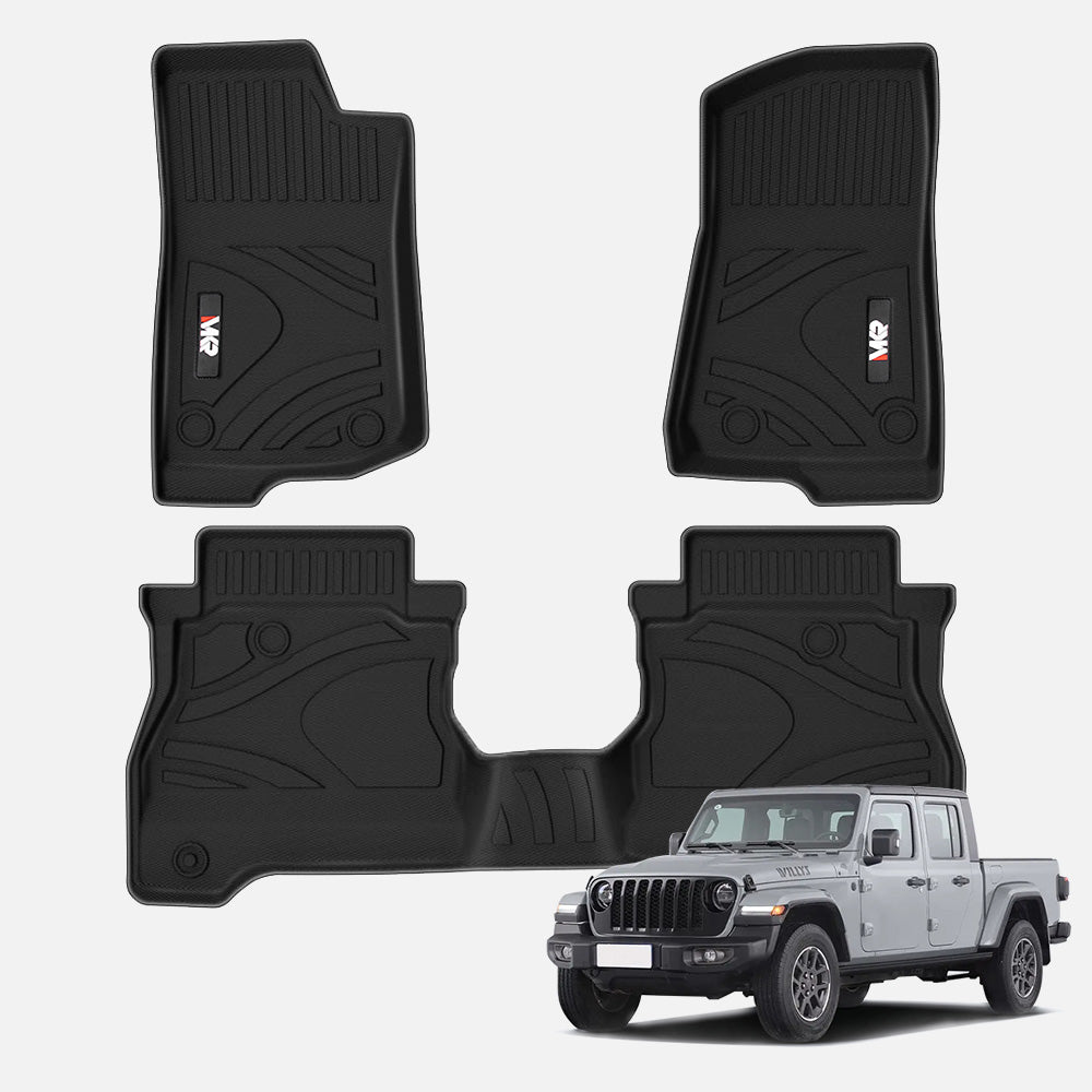 Car Floor Mats Trunk Mat Compatible With Wrangler JT 3D TPE Foot Covers All - weather Car Accessories - 5 - CJ
