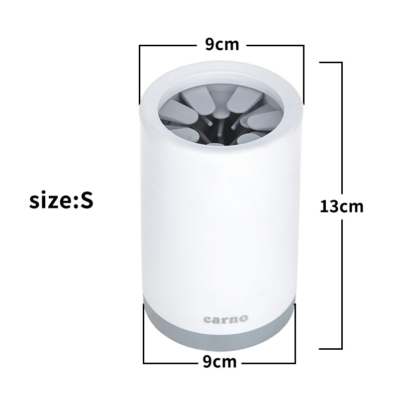 Portable Pet Paw Cleaner Cup Soft Silicone Comb - 0 - CJ - Grey - S - CJJJCWGY01342 - Grey - S