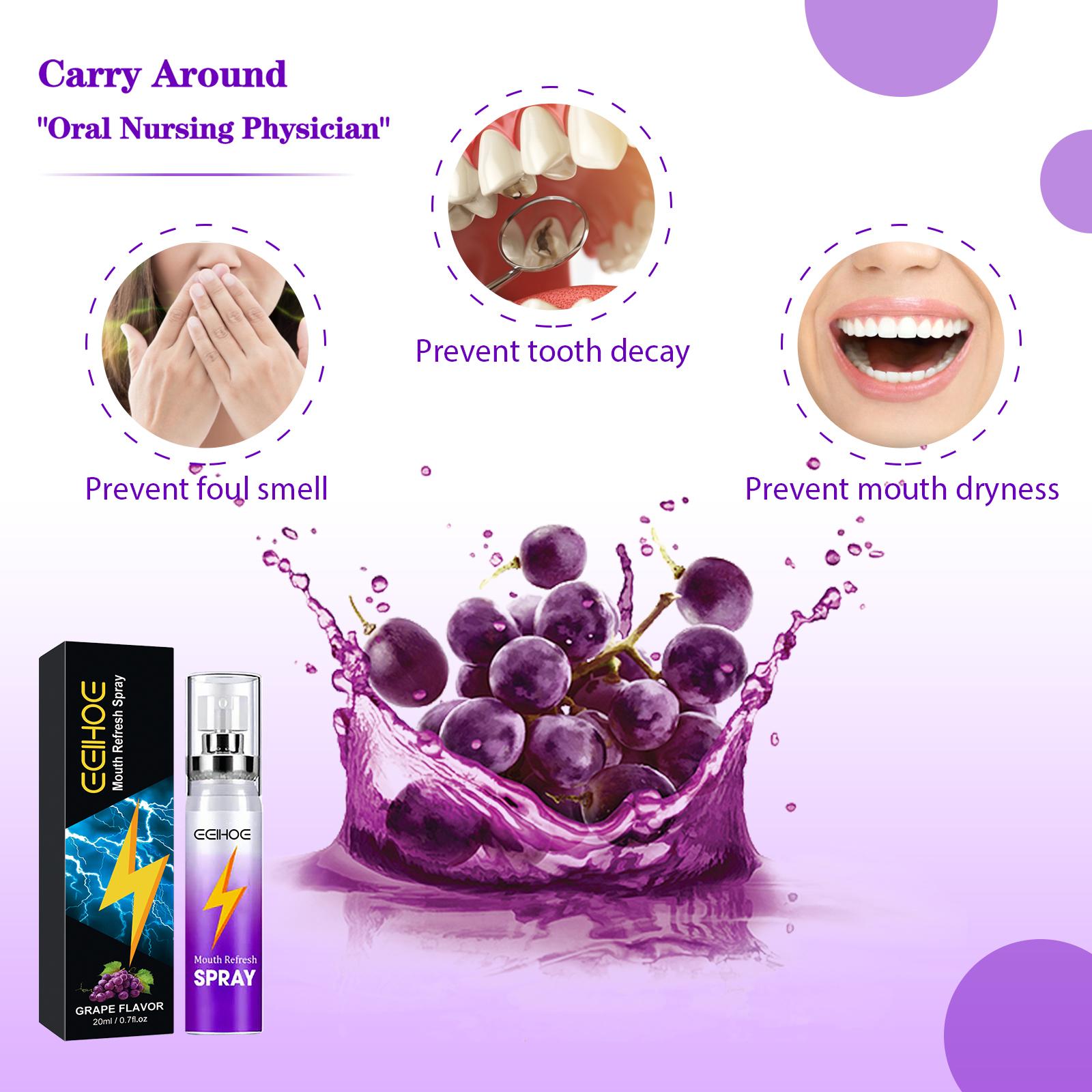 Yierhou Oral Freshener Spray, Portable For Clean Breath - 5 - CJ