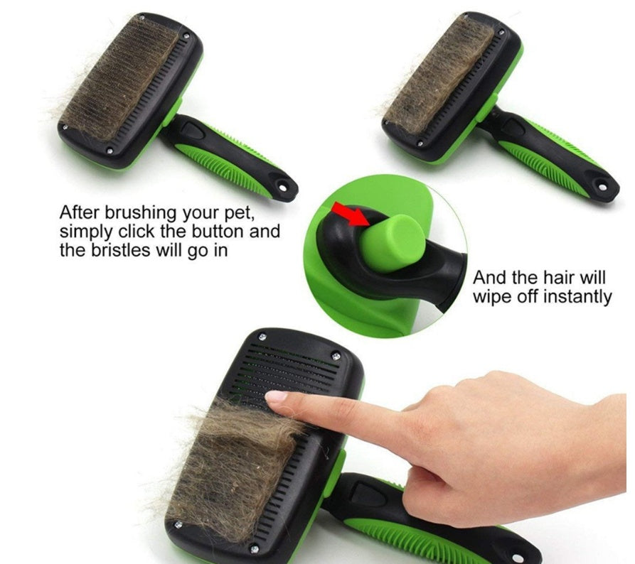 Pet Self Cleaning Slicker Brush - 0 - CJ