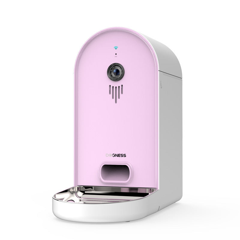 Intelligent Pet Automatic Plastics Feeder - 0 - CJ - Pink white - USB - CJGY169539903CX