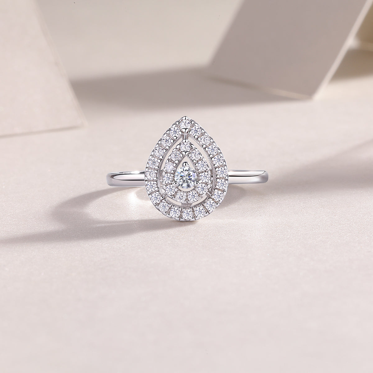 1Set Of Large Diamond Rings Luxury Fashion Set With Moissanite Silver Rings Prohibit Tk Sales - 5 - CJ