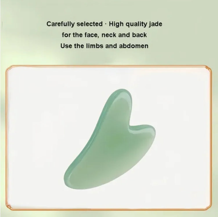Gua Sha Board 2PCS Massage Stone For Facial Body Skincare Roller Scraping Massager Natural Resin Facial Lifting Scraper Neck Anti Wrinkle Massager Tool - 5 - CJ
