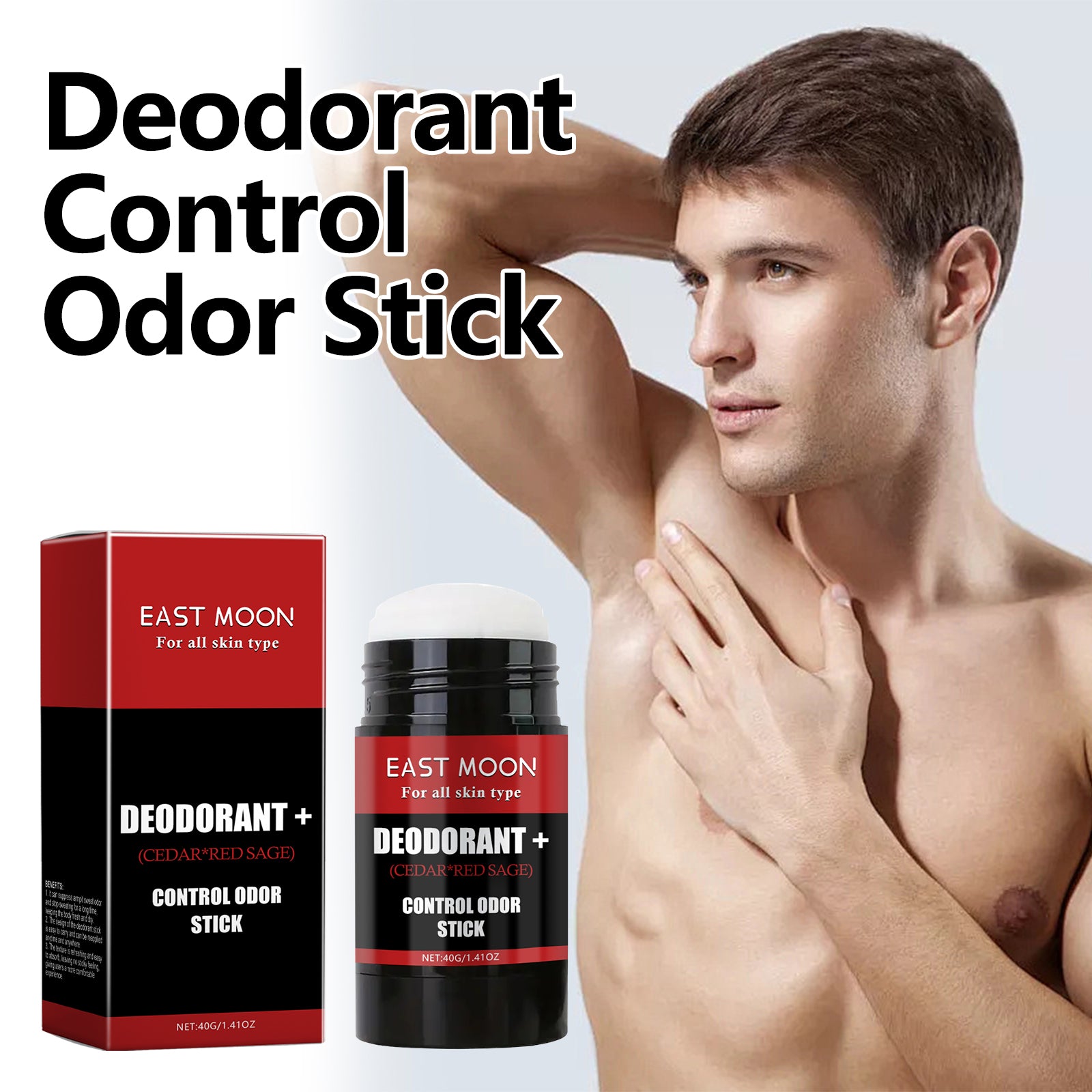 East Moon Control Odor Stick, Clean Armpit Odors Fresh And Long - Lasting Portable Body Stick - 5 - CJ