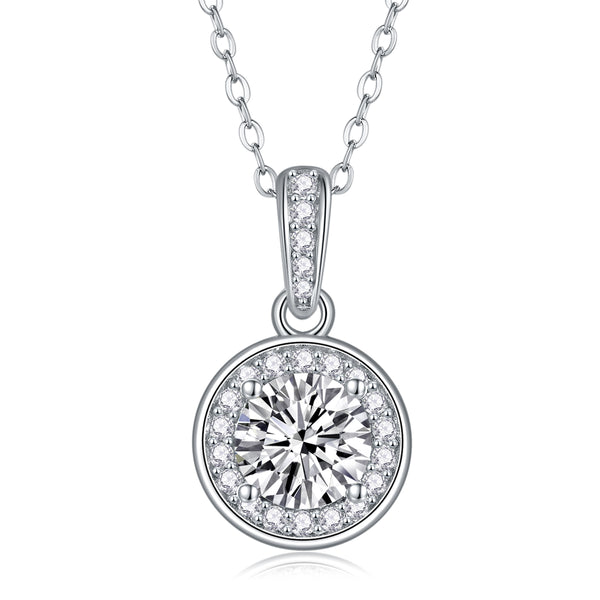 1Dark Night Elf - A Fashionable And Luxurious Diamond Jewelry Pendant Set With 1 - carat Moissan Diamond S925 Sterling Silver And Platinum Plating Prohibit TikTok sales - 5 - cj