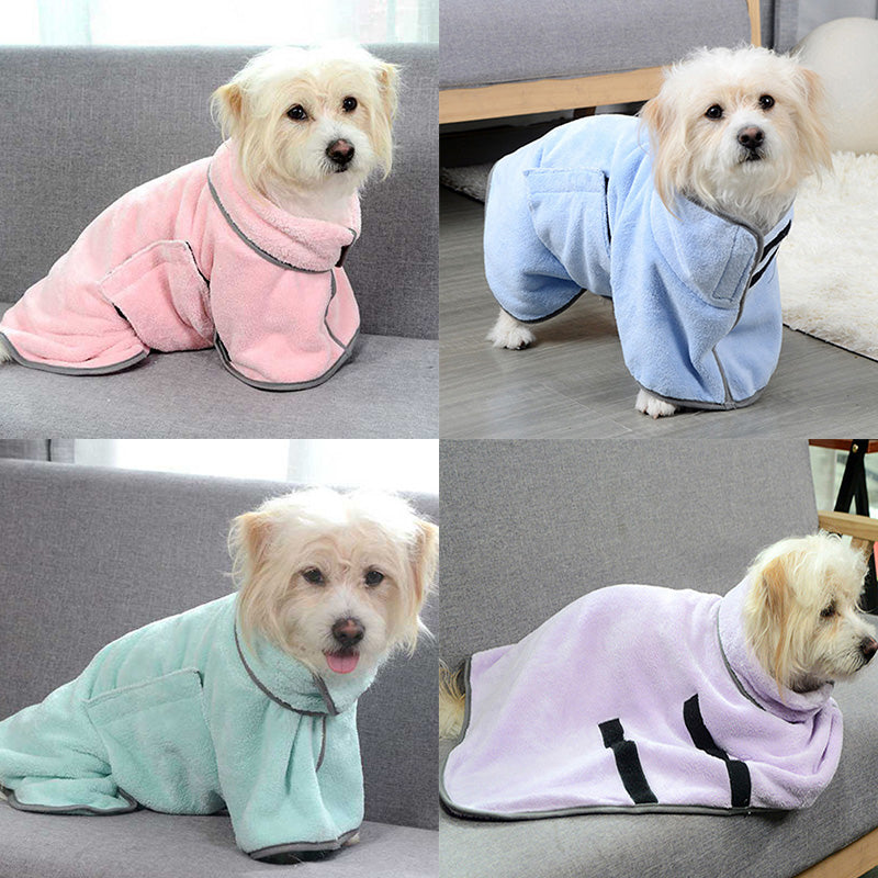 Quick - drying Pet Absorbent Towel Dog Bathrobe Pet Dog Bath Towel For Dogs Cats Microfiber Absorbent Pet Drying Towel Pet Supplies Pet Products - 0 - CJ