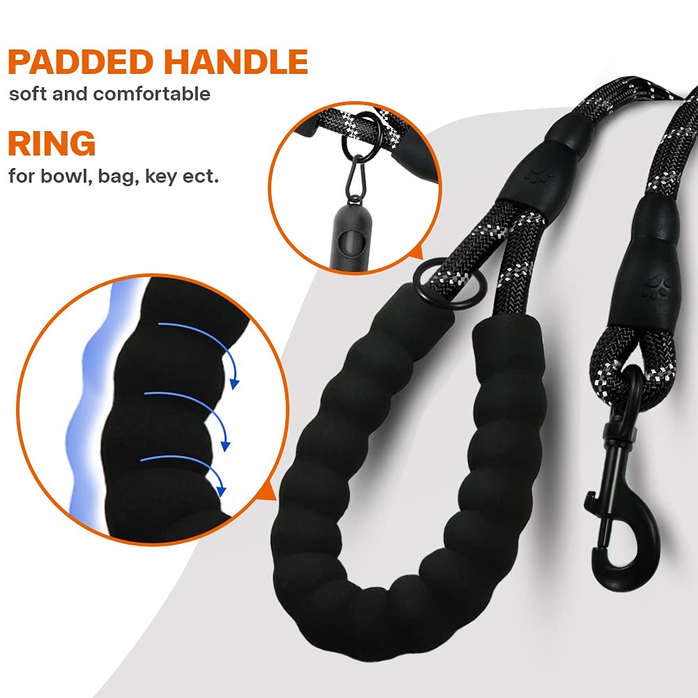 Dogs Leash Running Elasticity Hand Freely Pet Products Dogs Harness Collar Jogging Lead And Adjustable Waist Rope Puppy Leash Lead Training Padded Handle Reflective - 5 - CJ
