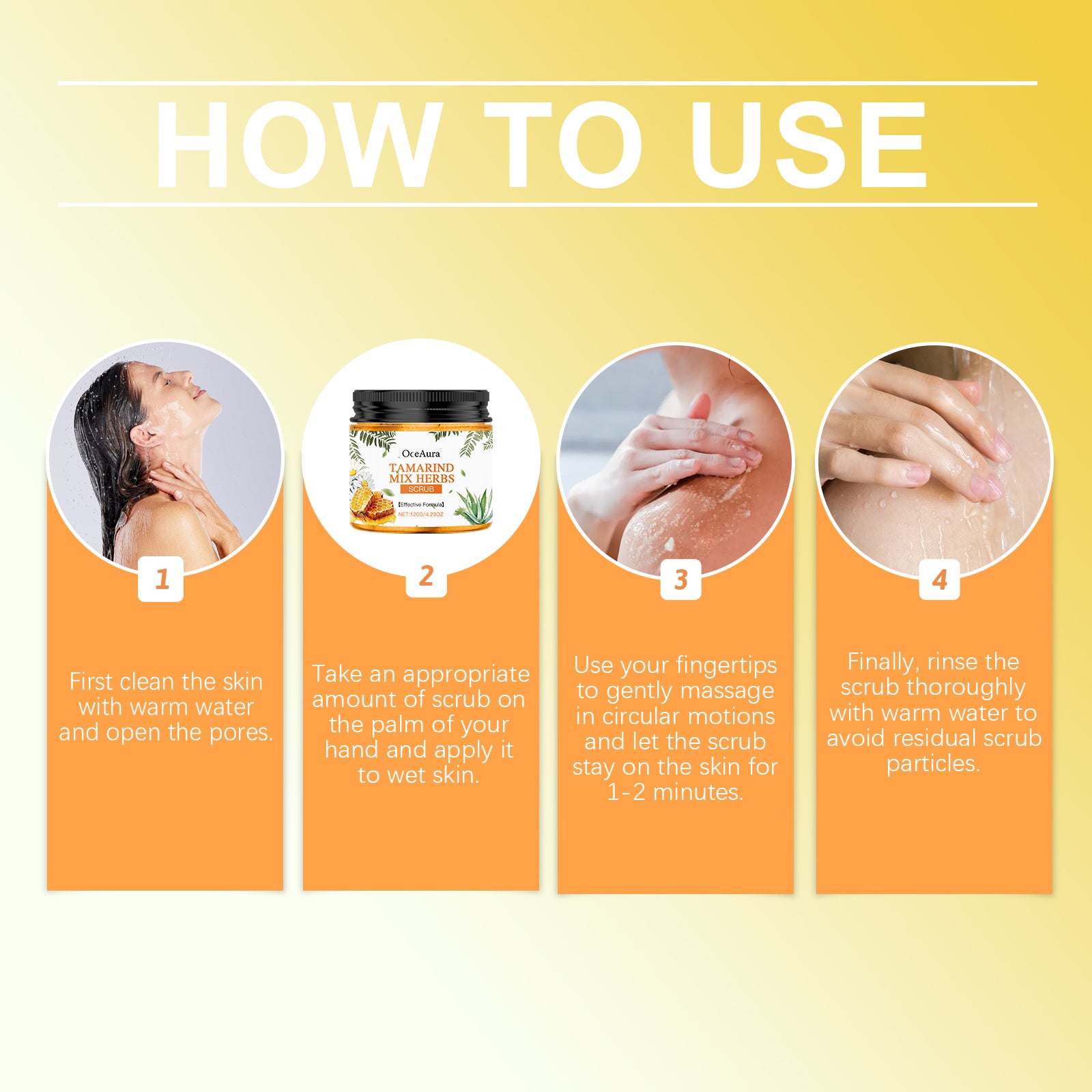 OceAura Body Scrub Moisturizes Gently, Cleanses, Hydrates And Hydrates All Over Skin Exfoliating Scrub - 5 - CJ