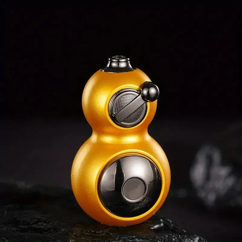 Father's Day Gift On June 15th: Metal Windproof Torch Lighter, Portable In Gourd Shape, Windproof Green Flame, Rotating And Playable Body To Relieve Stress, Surprise Gift, Festival Party, Outdoor (wit - 5 - CJ