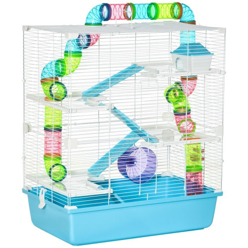 Oversized 23 Hamster Cage With Tube And Tunnel, Portable Carrying Handle - 5 - CJ
