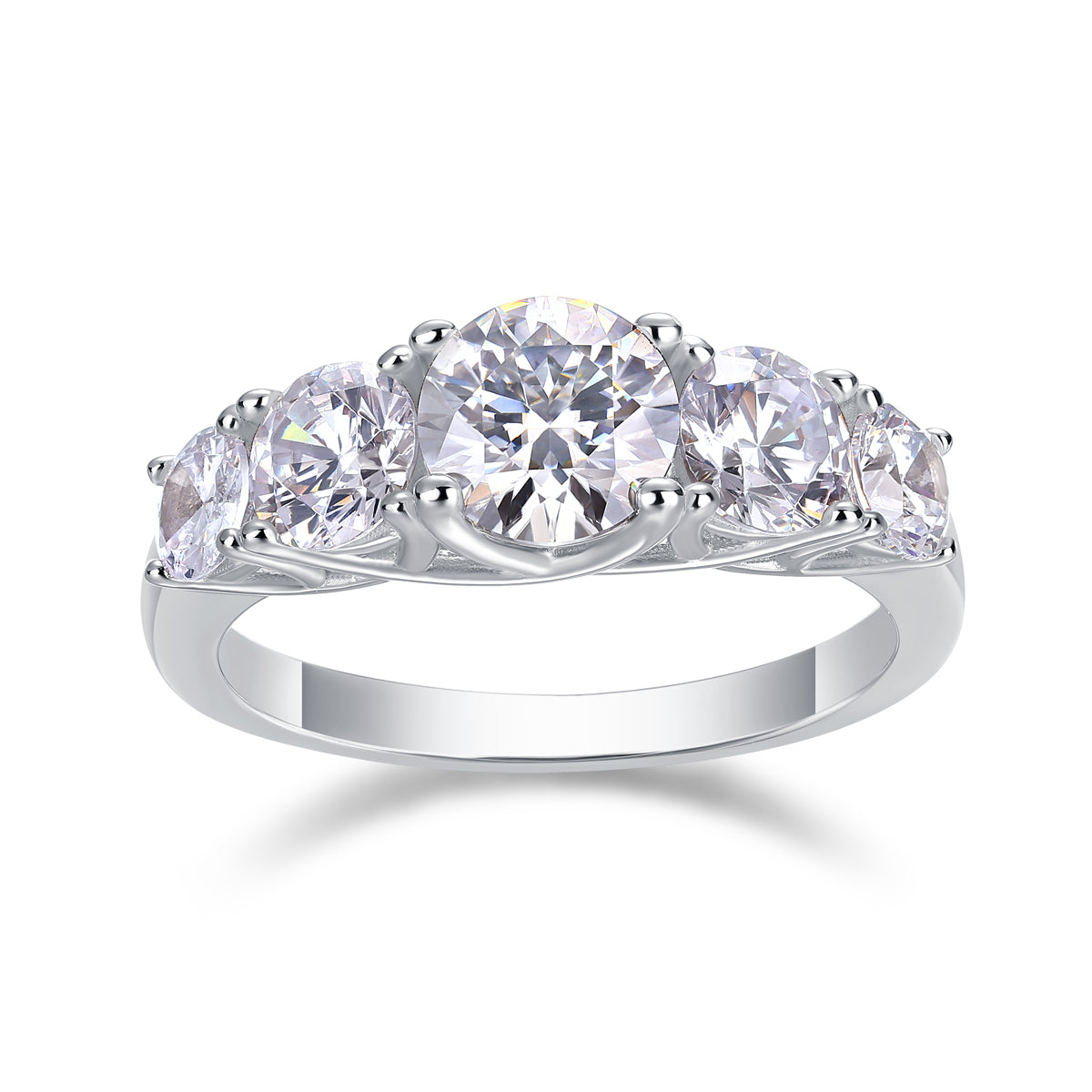 1Luxury Fashion Diamond Rings Lots Of Moissanite Silver Rings Prohibit TikTok sales - 5 - CJ