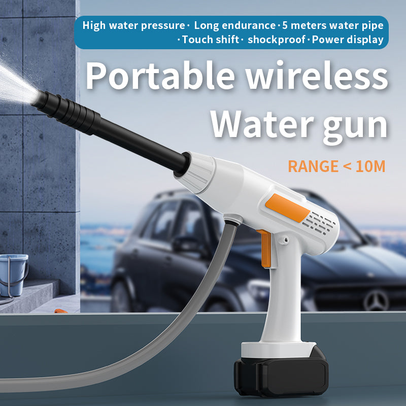 Cordless High - Pressure Water Gun,21V Lithium Battery148w Power Portable Car Wash - Garden - Outdoor Cleaning - 5 - cjdropshipping