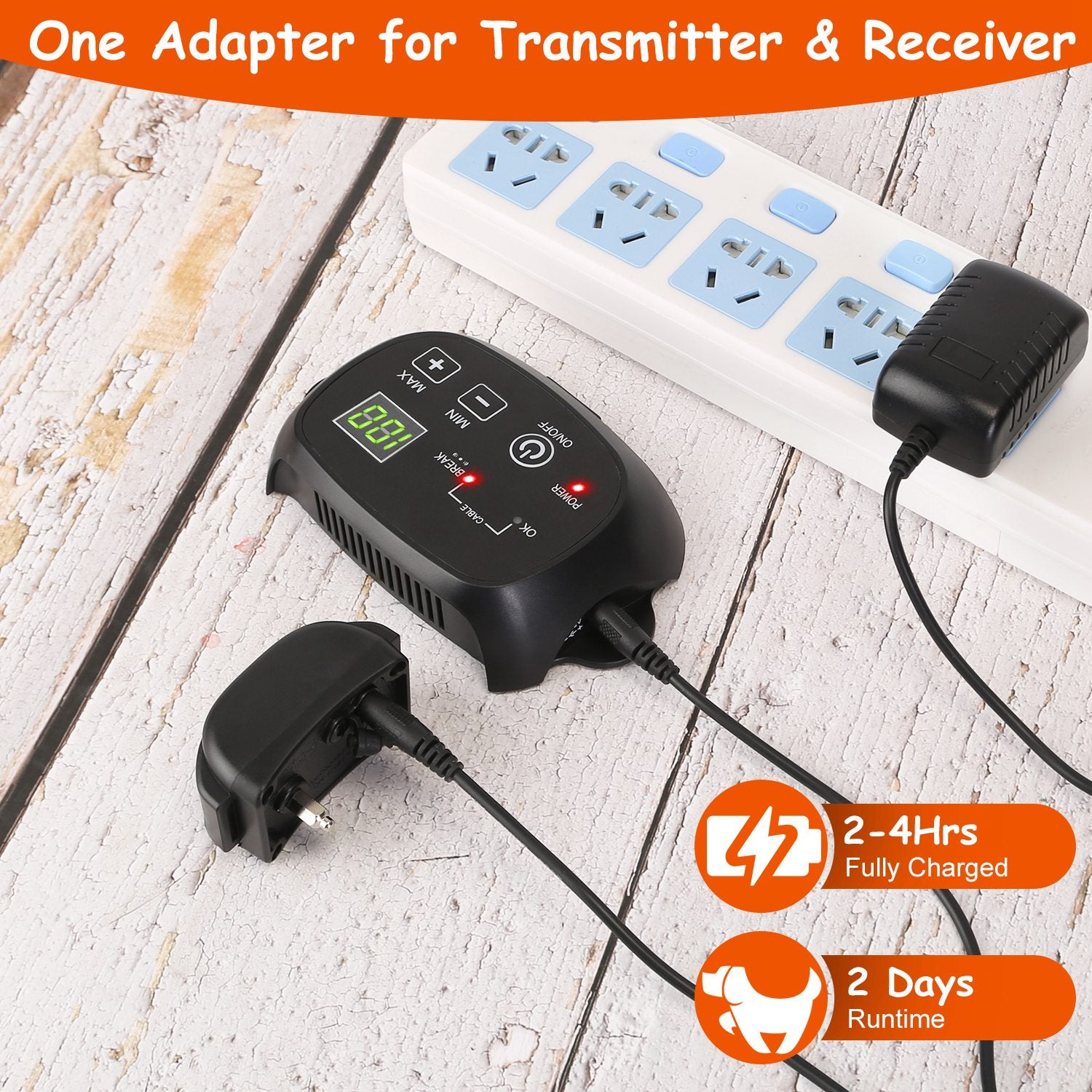 1Set Dog Fence System Pet Containment System With One Hundred Adjustable Levels IPX7 Waterproof Rechargeable Receiver Underground Fence For Small Medium Large Dog - 5 - CJ