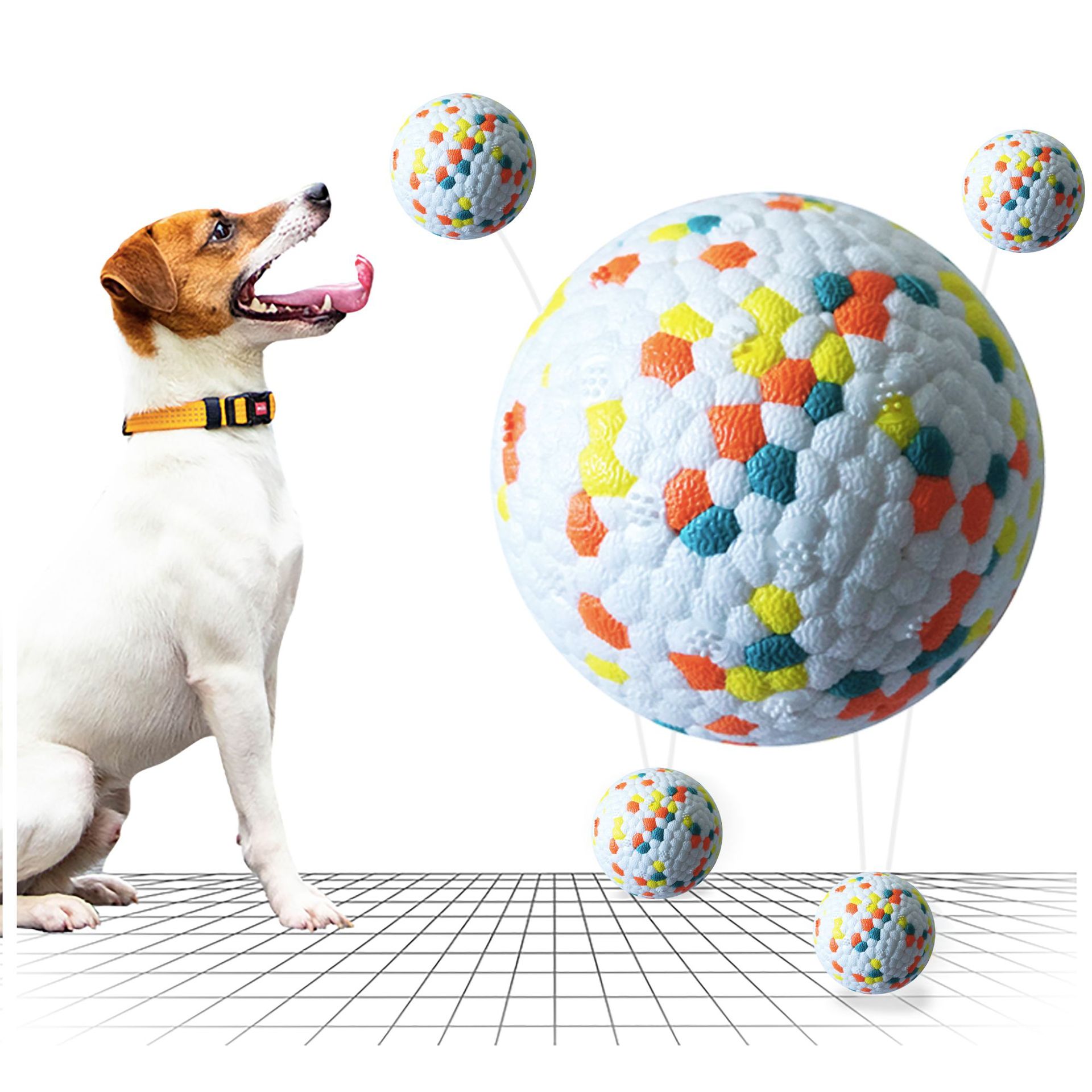 Dog Molars Pet Toy Ball Interactive Training Pet Play Ball Chew Molar Tooth Cleaning Toys Bite Resistant Dog Toys - 0 - CJ