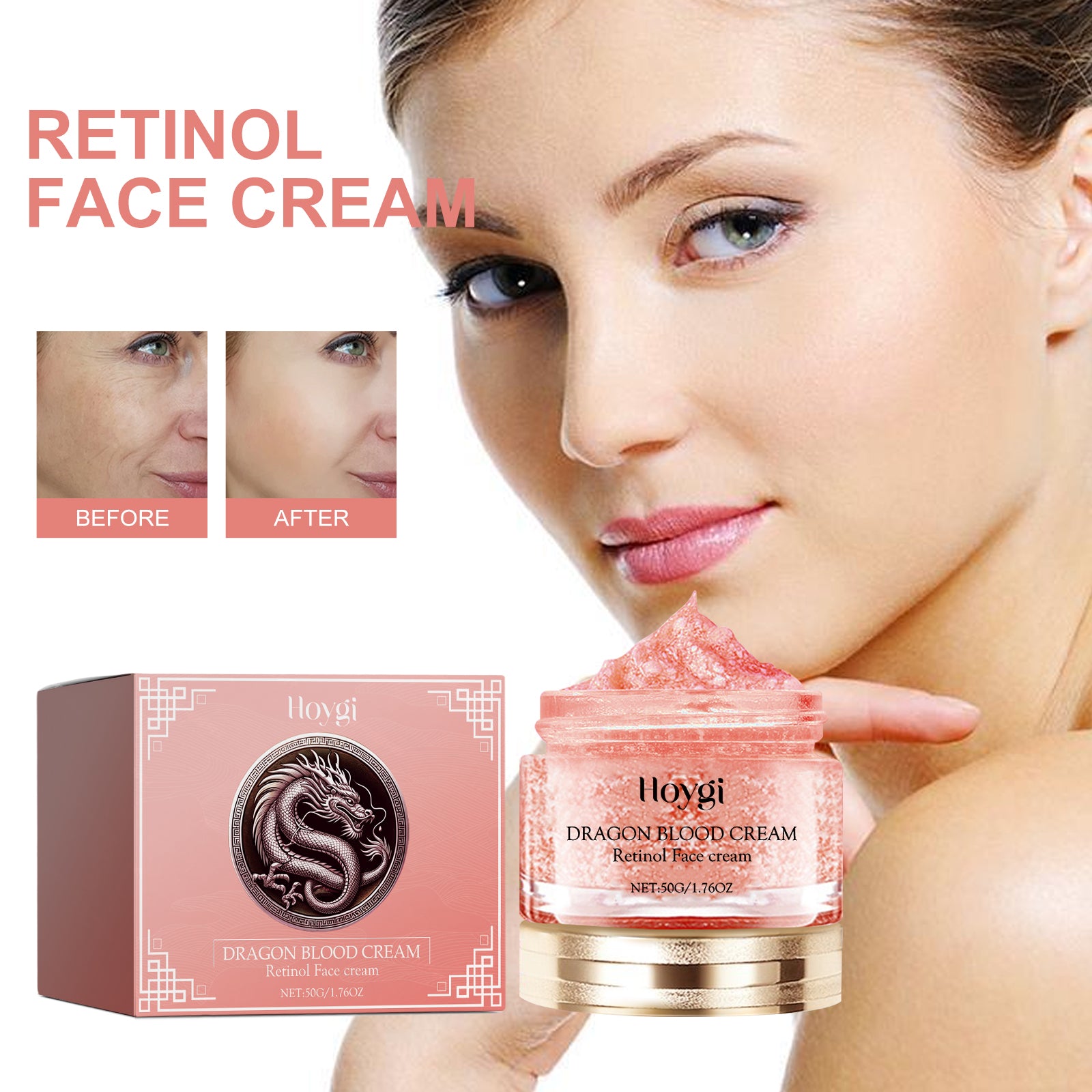 Hoygi Retinol Face Cream, Firming Smooth Skin To Fade Out Fine Lines Dry Tyra Facial Contour Lines - 5 - CJ