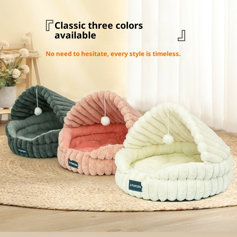 Large Cat Nest Warm Pet Bed - 0 - CJ