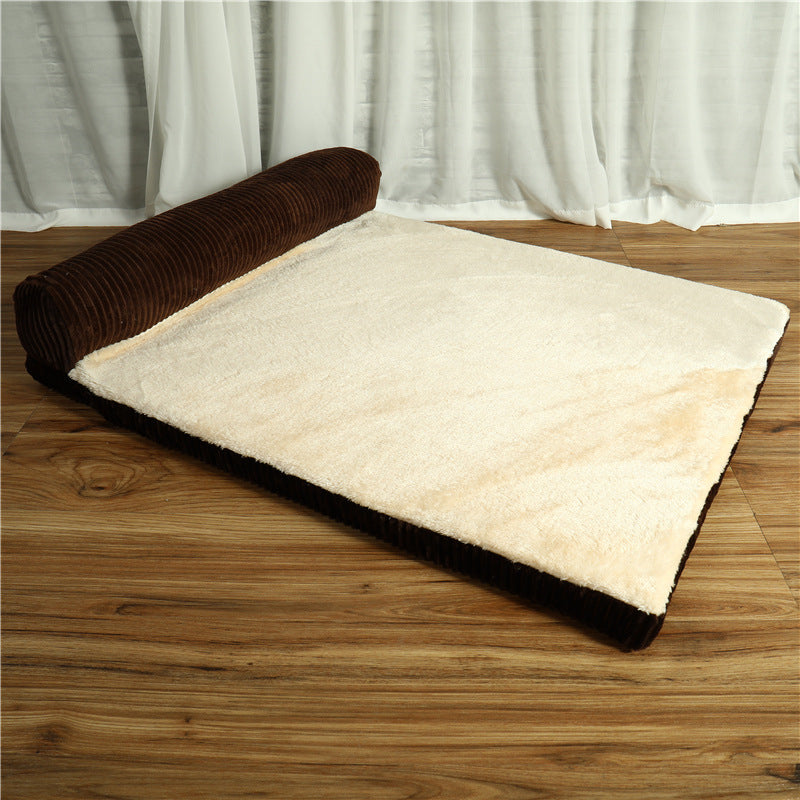 Pet Dog Bed - 0 - CJ - Coffee - Unilateral - M - CJJJCWGY01138 - Coffee - Unilateral - M