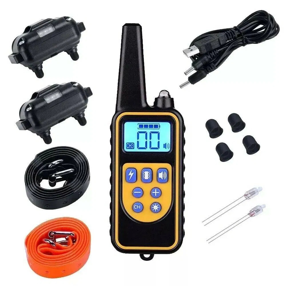 3000 FT Dog Training US Collar Rechargeable Remote Shock PET Waterproof Trainer - 5 - CJ