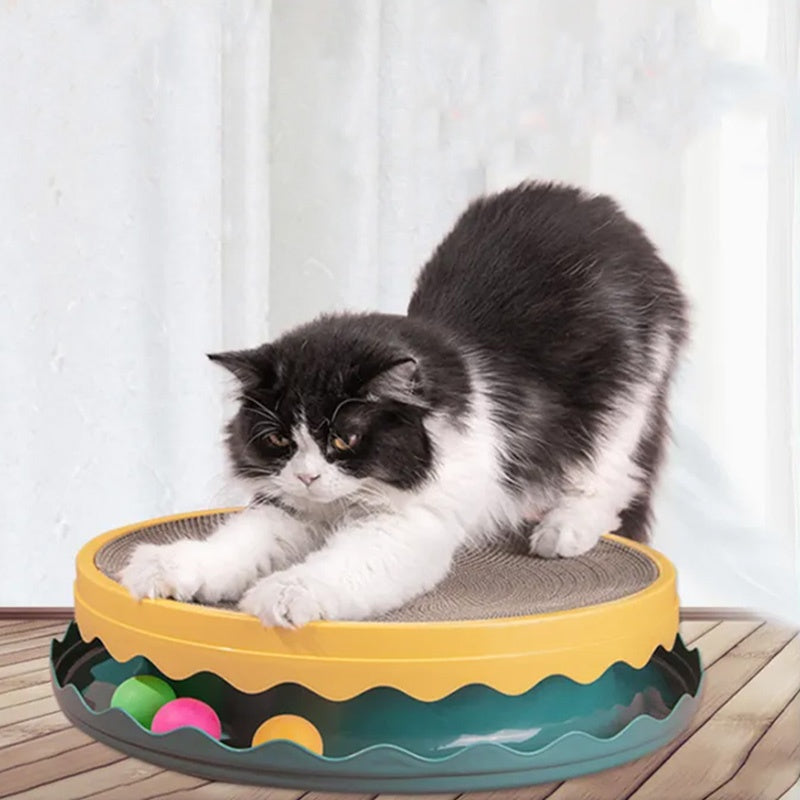 Compass Cat Scratching Post, Cat Scratching Post With Ball, Interactive Training Sports Mouse Toy With Ball, Cat Scratching Post Cat Grapple, Indoor Cat Sports Interaction, Protection Furniture - 5 - CJ