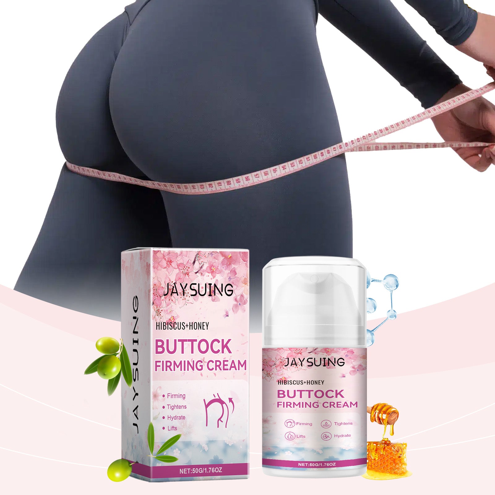 Jaysuing Butt Firming And Lifting Cream Highlights Curves, Lines, And Volumizing Butt Care Cream - 5 - CJ