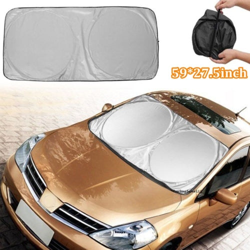 Car Window Sunshade Sun Shade Visor Windshield Cover Auto Car SunShade Anti Snow Ice Windshield Sunshade Car Windshield Sunshade - 5 - CJ