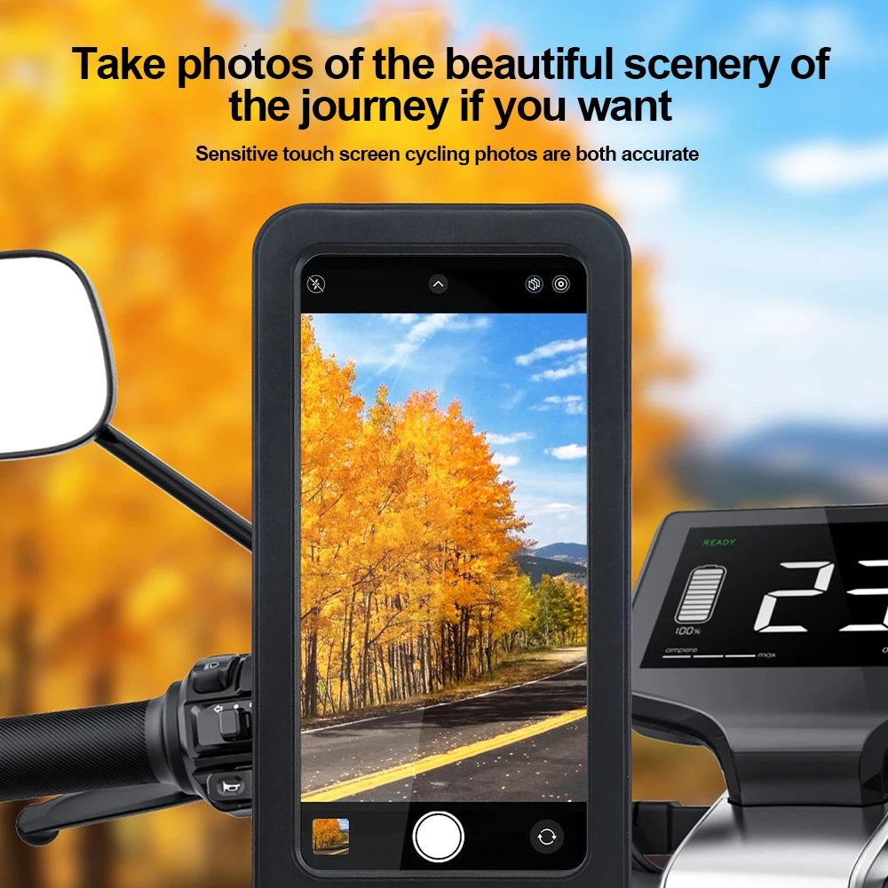 Waterproof Motorcycle Bike Mobile Phone Holder Magnetic Universal Bicycle GPS 360 Degree Swivel Adjustable Motorcycle Cellphone Holder - 5 - CJ
