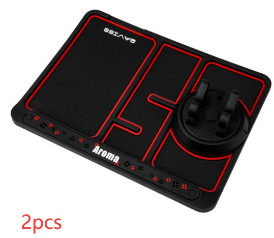 Non - Slip Car Phone Pad For 4 - in - 1 Car Parking Number Card Anti - Slip Mat Auto Phone Holder Sticky Anti Slide Dash Phone Mount - 0 - CJ - Red - 2PCS - CJQC138570806FU