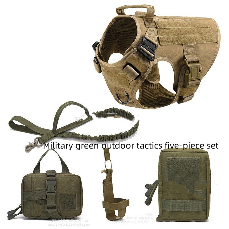 Tactical Dog Harness Pet German Shepherd K9 Training Vest Dog Harness And Leash Set For All Breeds Dogs - 0 - CJ
