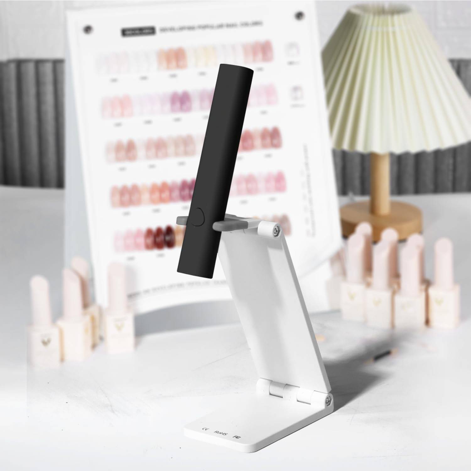 Mini UV LED Nail Lamp Handheld With Stand, Portable Nail Dryer USB Cordless - 5.0 - CJ