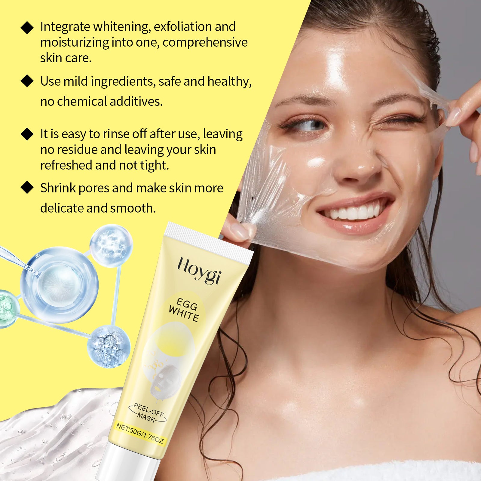 Hoygi Tear Mask Facial Treatment Clean And Gentle, Non - Tight Moisturizing And Hydrating Moisturizing And Brightening Skin - 5 - CJ