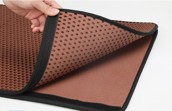 Pet Cat Litter Mat Pet Supplies EVA Double Cat Litter Mat - 0 - CJ
