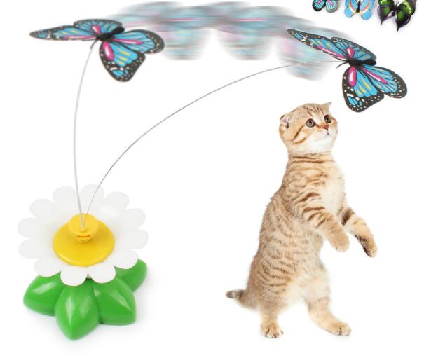 Electric Automatic Rotating Flower Pet Products - 0 - CJ