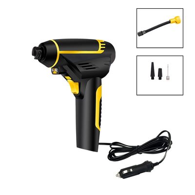 Automatic Portable Handheld Digital LED Smart Car Air Compressor - 0 - CJ - Black - CJQCGJQT00084 - Black