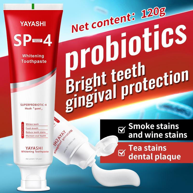 Probiotic Toothpaste For Whitening Teeth, Removing Stains, Eliminating Bad Breath, And Refreshing The Skin. - 5 - CJ