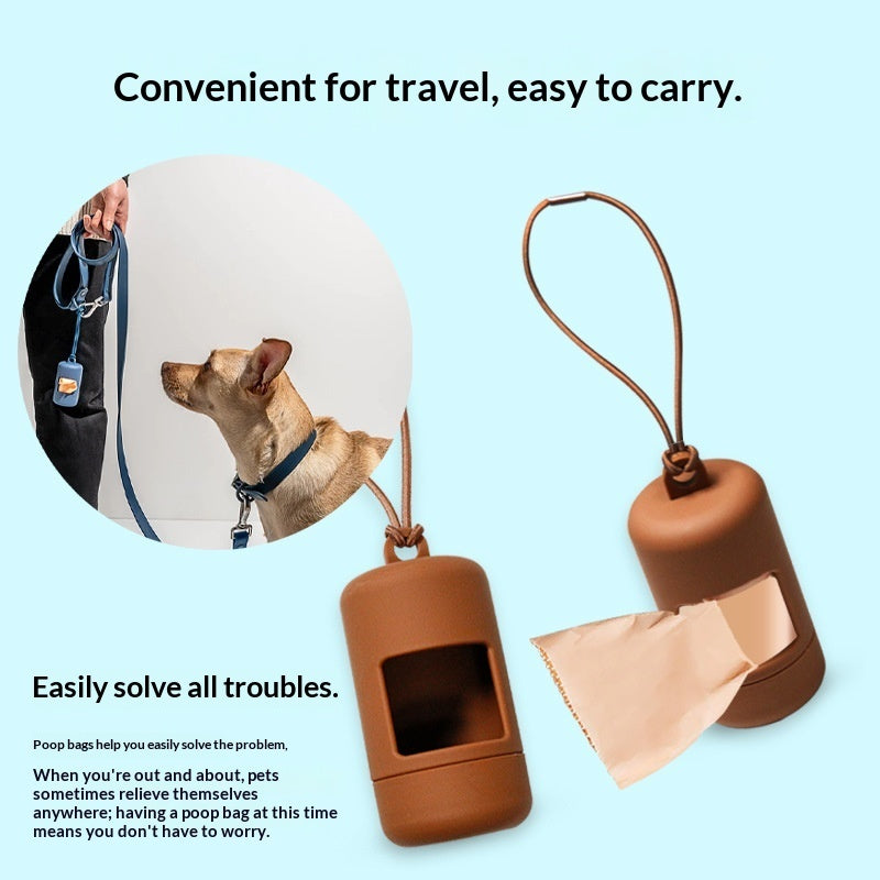 Portable PVC Poop Bag Dispenser Dog Waste Bag Holder - 0 - CJ