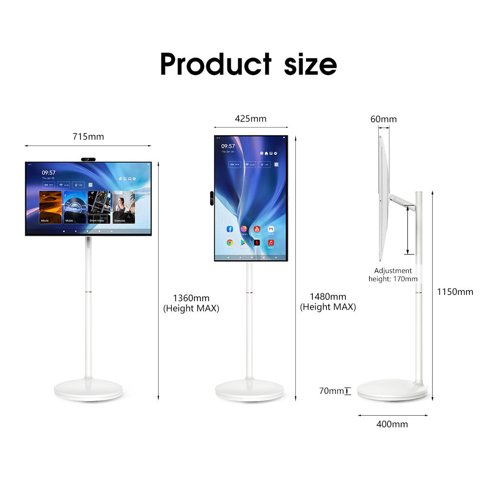 32 Inch 128GB Smart Portable TV Android OS 1080P 13MP Camera Remote Control Control Home Office Entertainment Portable Smart Tv - 5 - CJ