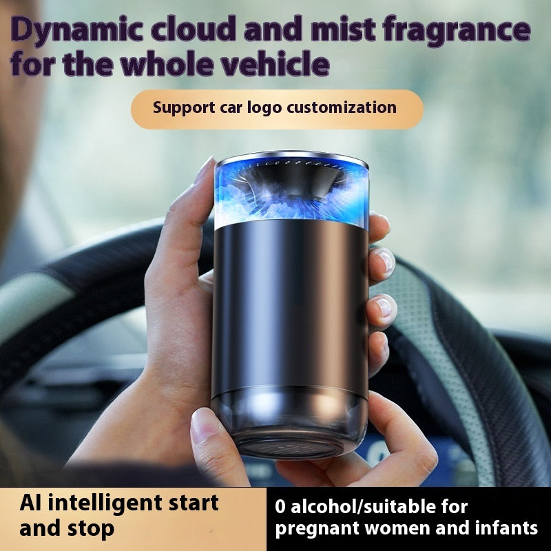 Car Aromatherapy Diffuser Cloud Mist Air Freshener Auto Decoration Natural Fragrance Auto Decoration Tool For RVs Trucks Sedans - 0 - CJ