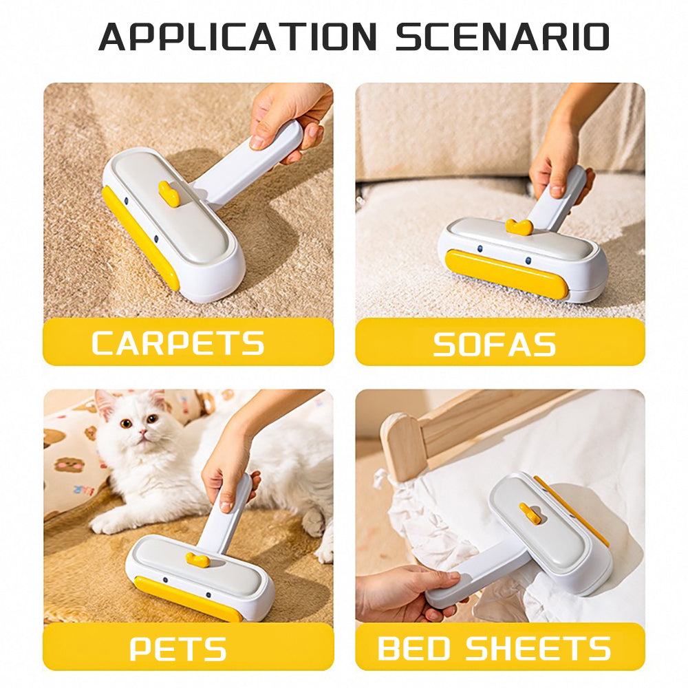 Pet Hair Remover And Reusable Lint Roller Cat And Dog Hair Remover For Furniture, Couch, Carpet, Clothing And Bedding - Portable, Multi - Surface Fur Removal Tool - 5 - CJ