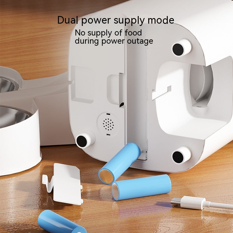 Automatic Pet Feeder Cat Intelligent Remote Control Cat Food Dog Food Timing Quantitative Video Monitoring Pet Feeding Machine - 0 - CJ
