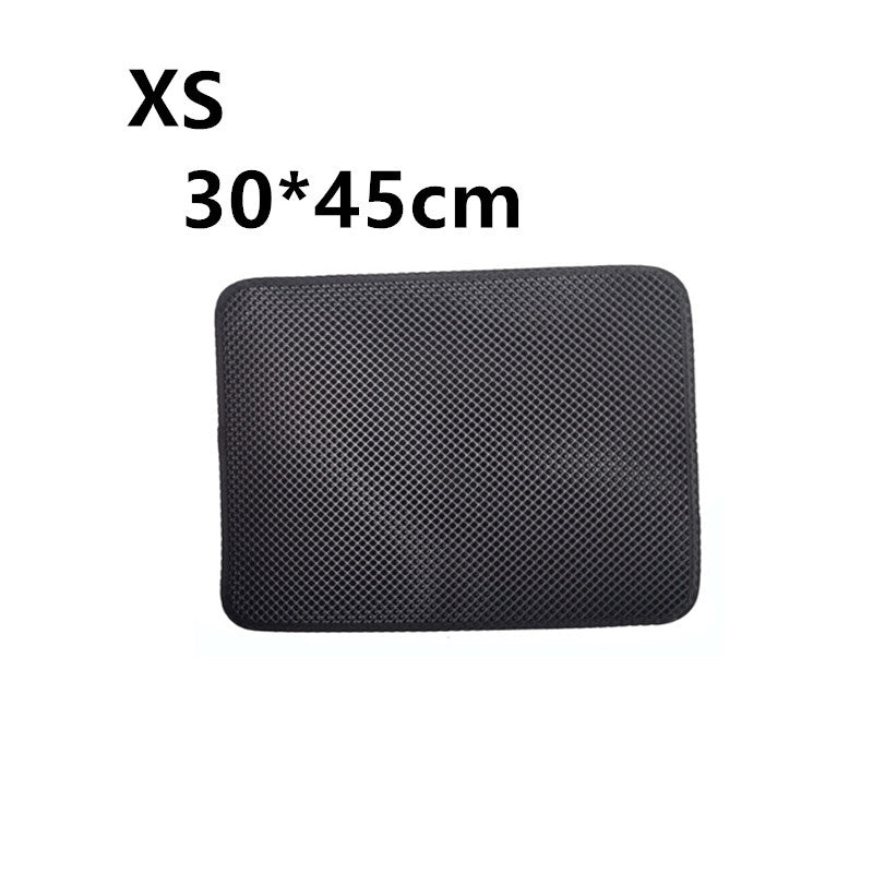 Double Layer Litter Cat Bed Pads Pet Cat Litter Mat Trapping Pets Litter Box Mat Pet Product Bed For Cats House Clean Mat - 0 - CJ - XS - Black - CJJJCWMY00030 - XS - Black