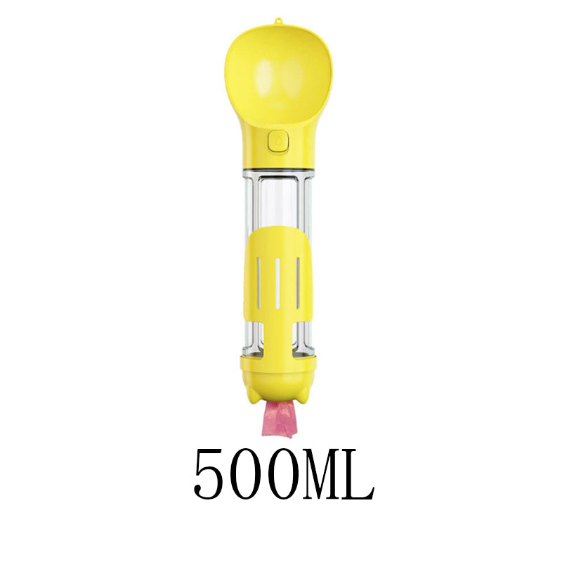 Pet Multi - functional Water Bottle - 0 - CJ - 500ML Yellow - CJJJCWGY02802 - 500ML Yellow