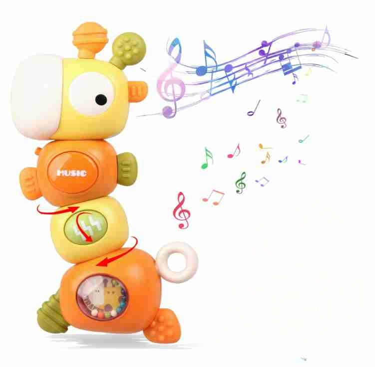 Baby Montessori Sensory Teething Toys For 3 - 6 6 - 12 Months, Food Grade Baby Teether, Newborn Infant Rattle Toys, Learning Educational Musical Toys For Boys Girls - 5 - cjdropshipping