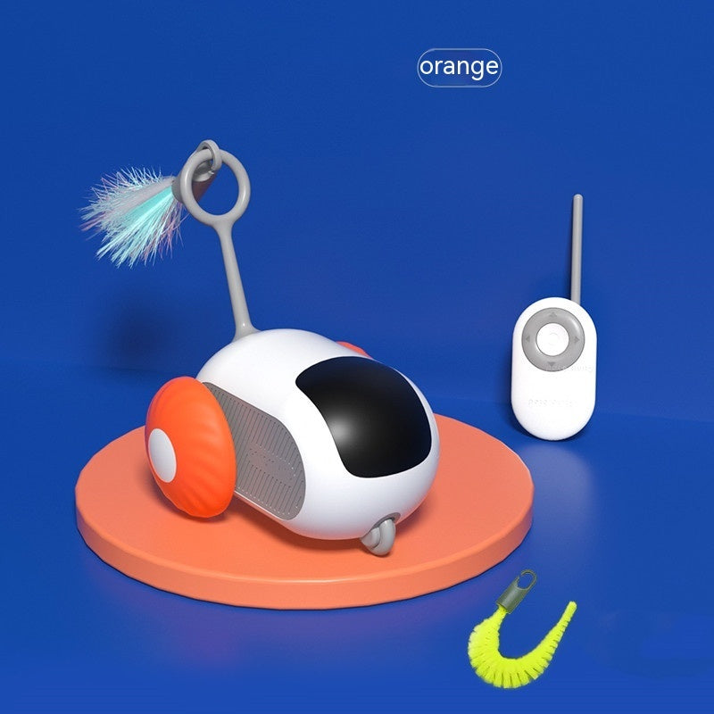 Remote Control Interactive Cat Car Toy USB Charging Chasing Automatic Self - moving Remote Smart Control Car Interactive Cat Toy Pet Products - 0 - CJ