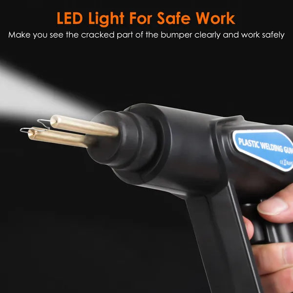 70W Plastic Welder Car Bumper Repair Kit Hot Stapler Welding Gun Plastic Repair Machine Soldering Tool With 200 Staples Pliers Cutter - 5 - CJ