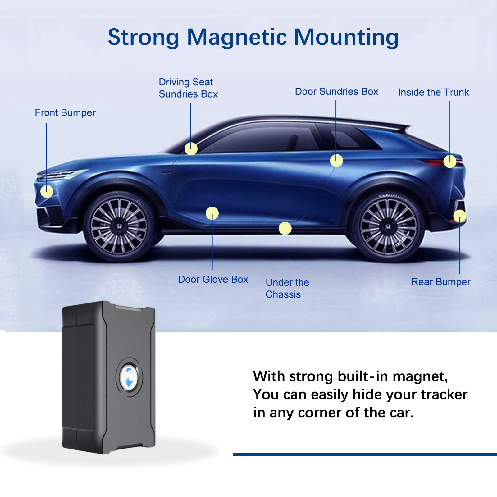 Anti - Theft Hidden GPS Tracker With Remote Control Real - Time Vehicle Tracker For Car, Truck, Motorcycle & Luggage, Subscription Required - 5 - CJ