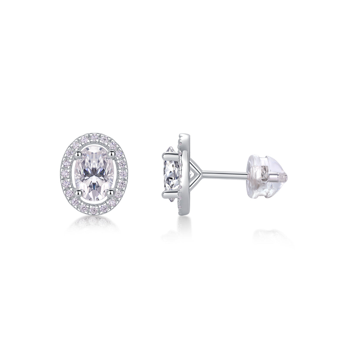 1Phantom Night - Fashionable And Luxurious Diamond Jewelry Set With Moissanite S925 Sterling Silver And Platinum - plated Stud Earrings Prohibit TikTok sales - 5 - CJ