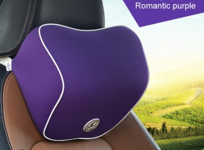 Car Memory Cotton Lumbar Suit Pillow Back Pad Waist Car Interior Seat Four Seasons Universal New Slow Rebound - 0 - CJ - PILLOW - Purple - CJQCNBQC00051 - PILLOW - Purple