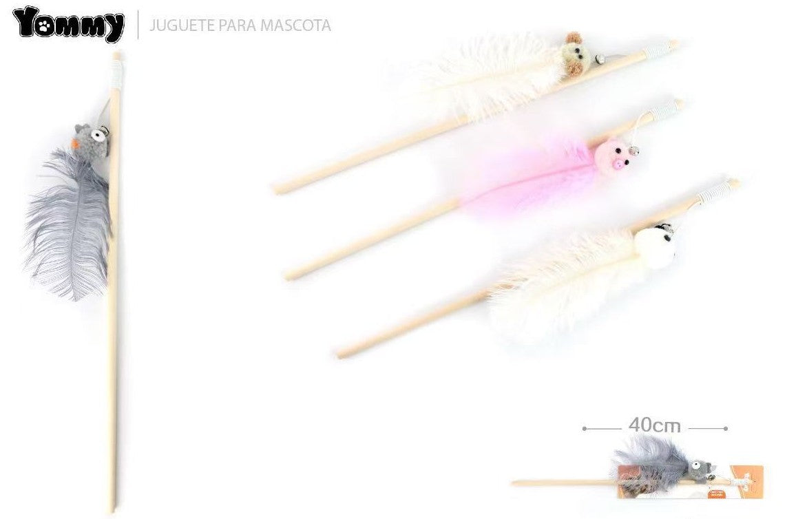 Animal Ostrich Feathers, Teasing Cat Sticks - 5 - CJ