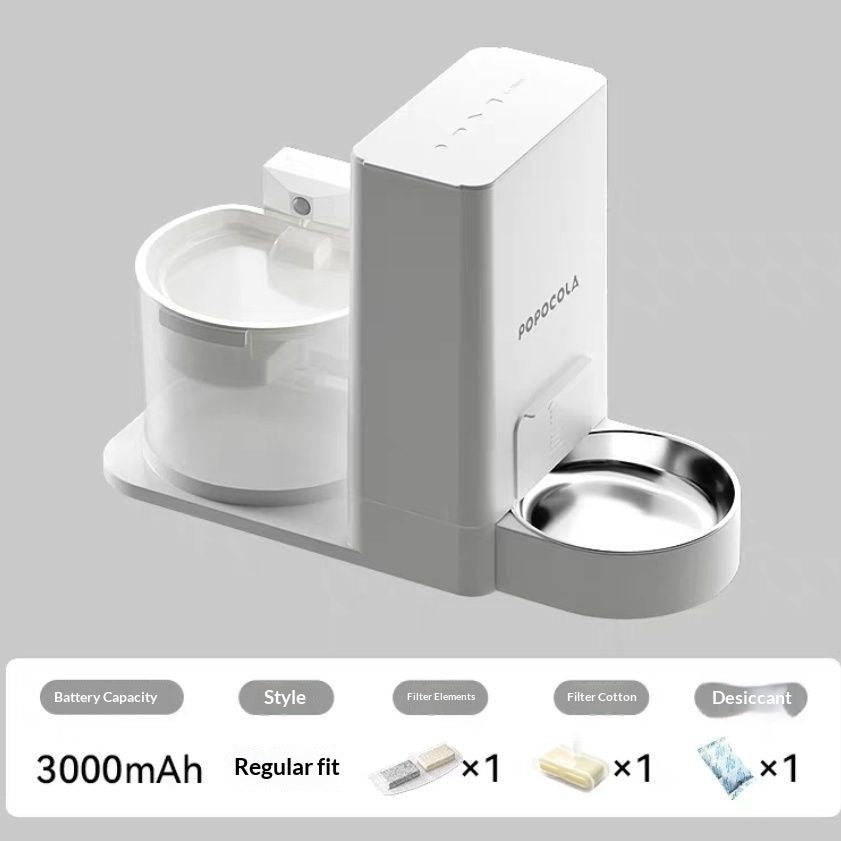 Wireless Thermostatic Cat Water Dispenser With 2 - in - 1 Drinking Feature - 0 - CJ