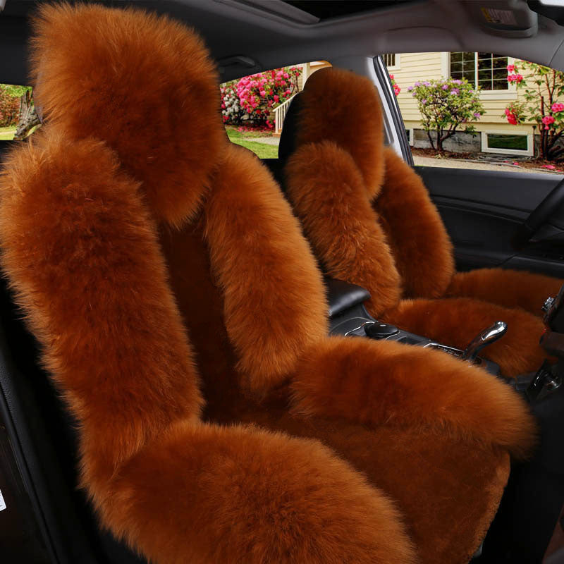 Car cushion winter - 0 - CJ - Red Brown - CJQCNBQC00186 - Red Brown